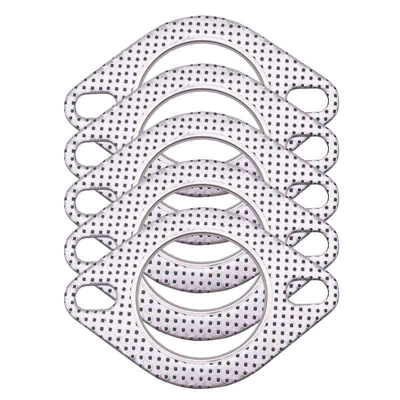 AIB2C 2-Bolt 2.5inch 62mm Exhaust Flange Gasket Turbo/Manifold/Header Down/Dump Pipe Flange 5 PCS - Image 1